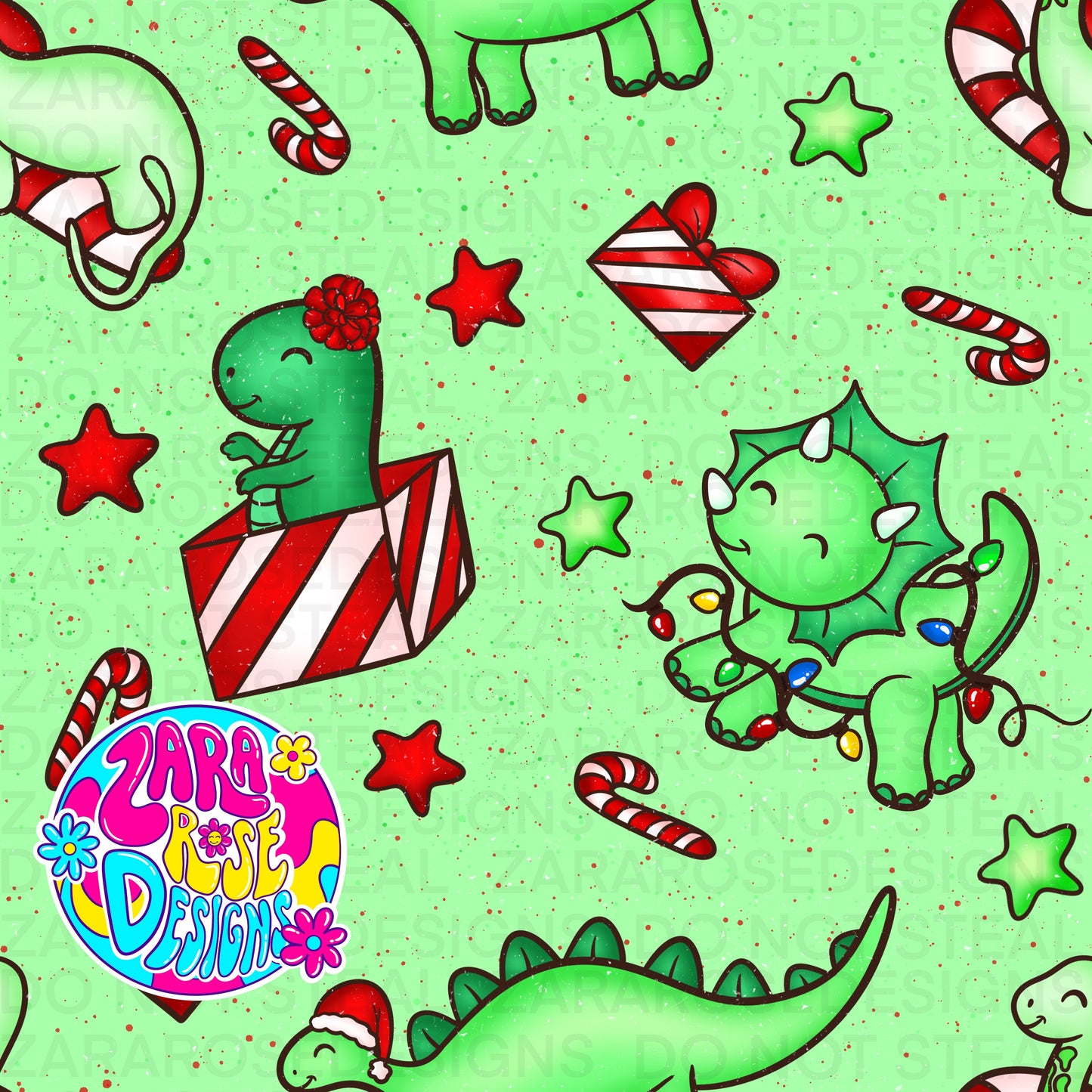 Christmas dinos