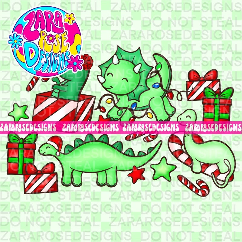 Christmas dinos