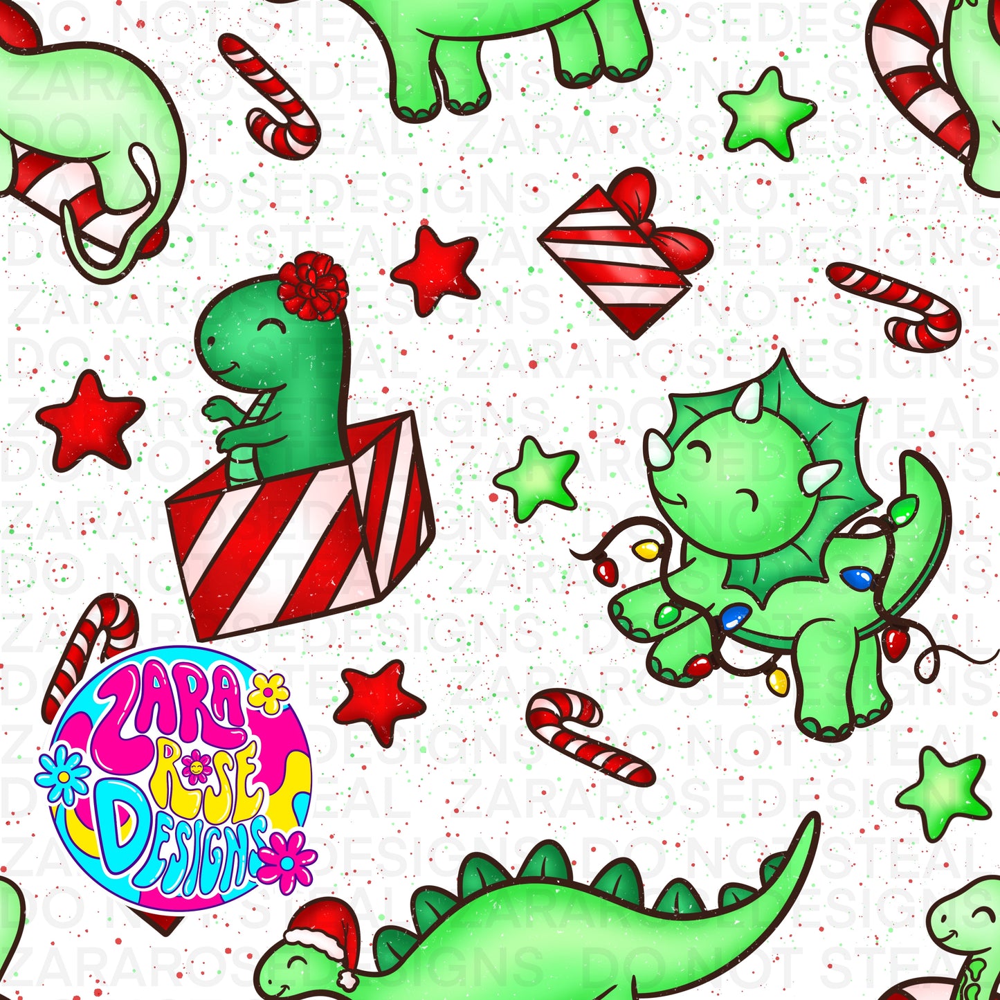 Christmas dinos