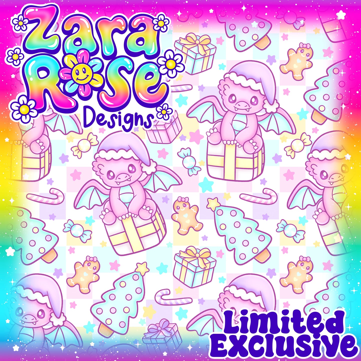 Rainbow Xmas Dragon