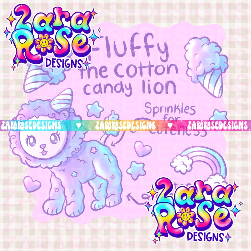 #13 cotton candy lion