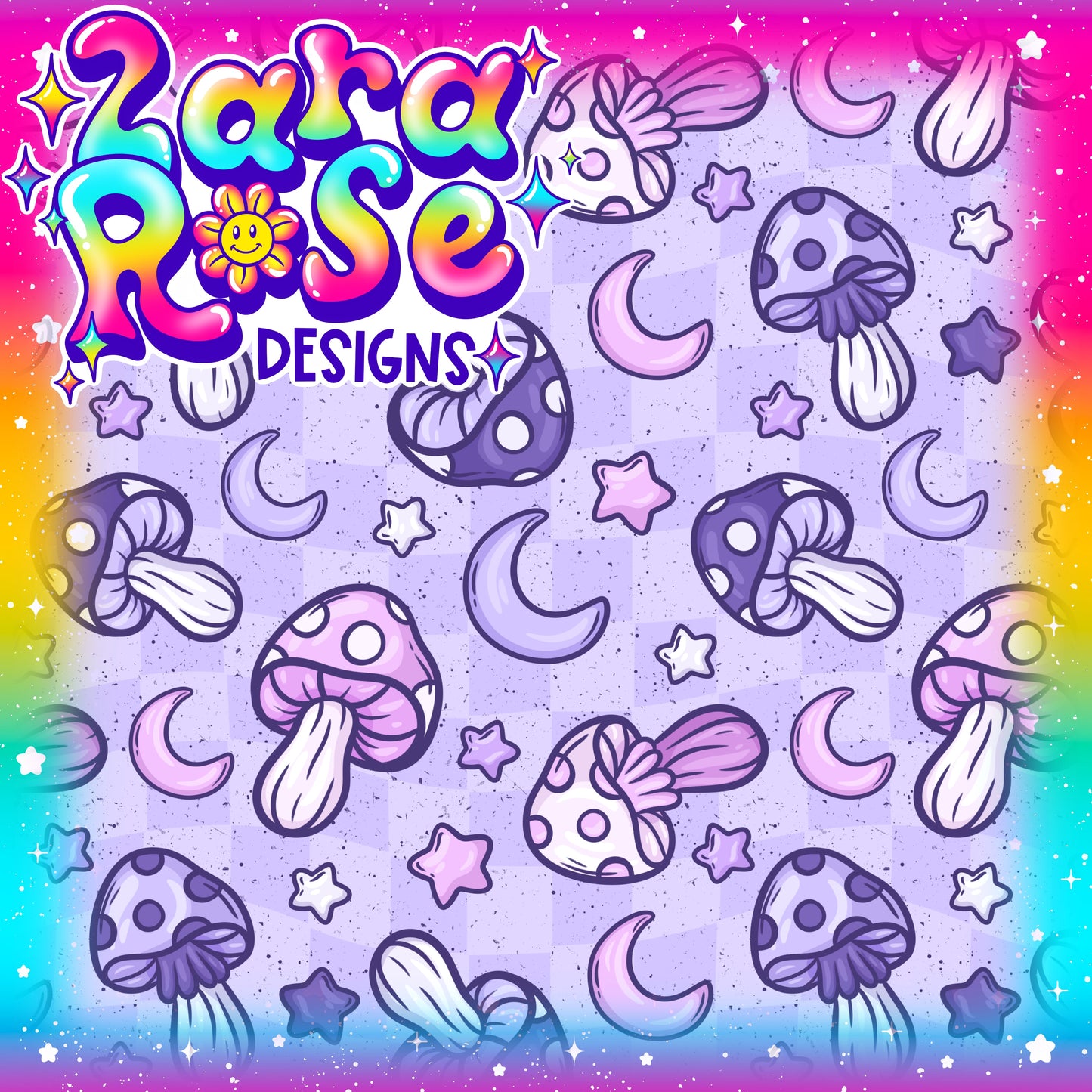 13 Moons Mushrooms ZaraRoseDesigns 13 moons mushrooms zararosedesigns
