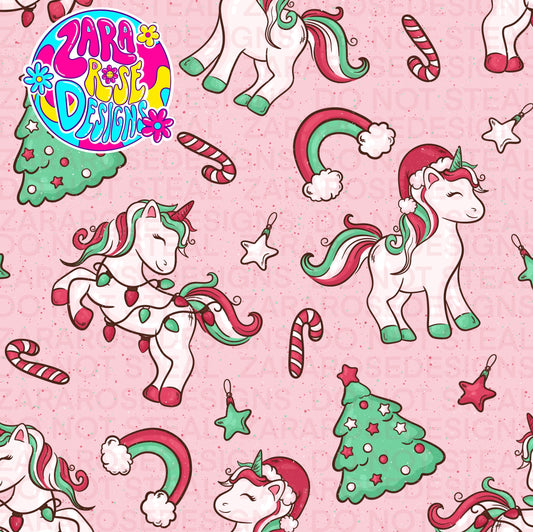 Red Christmas Unicorns