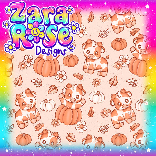 Pumpkin cows