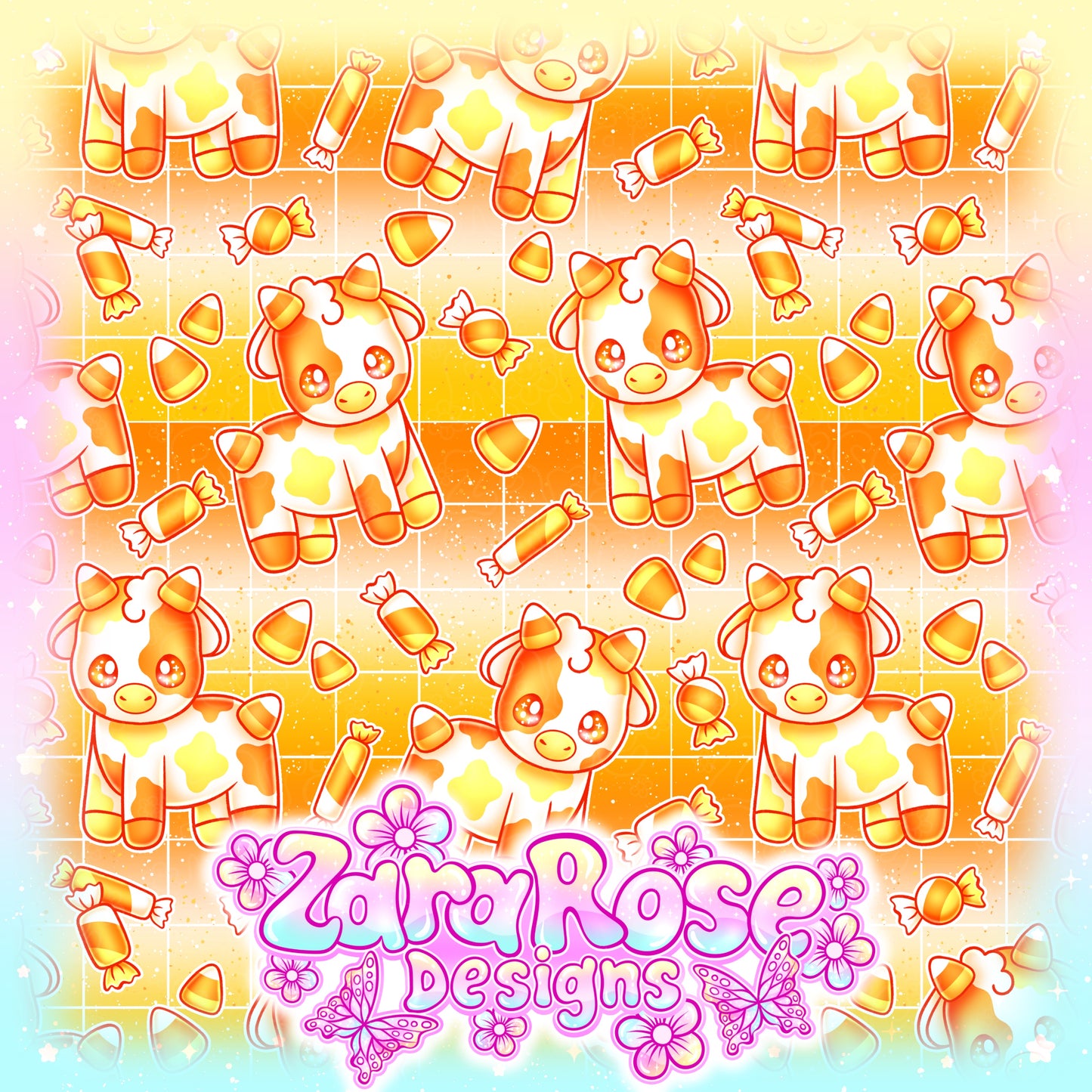 Candy corn cow