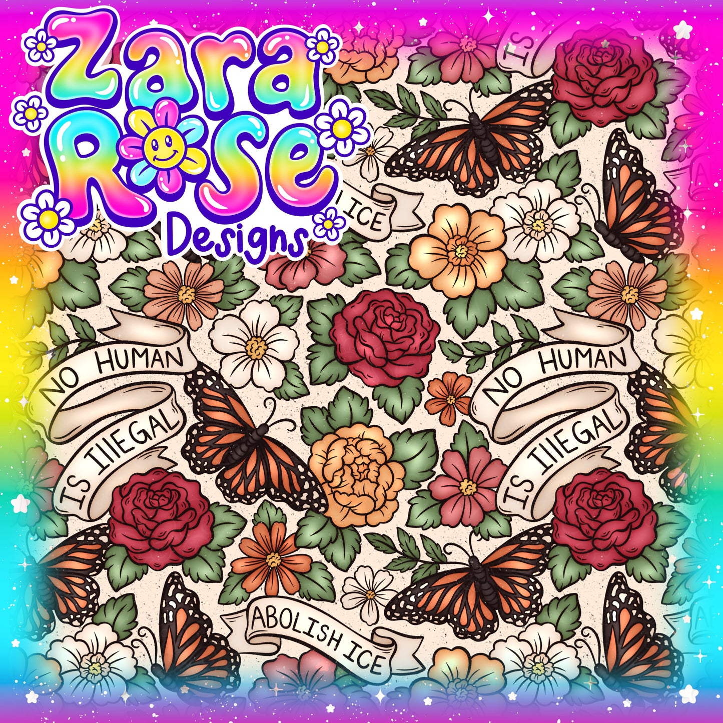 Immigration Floral Freebie