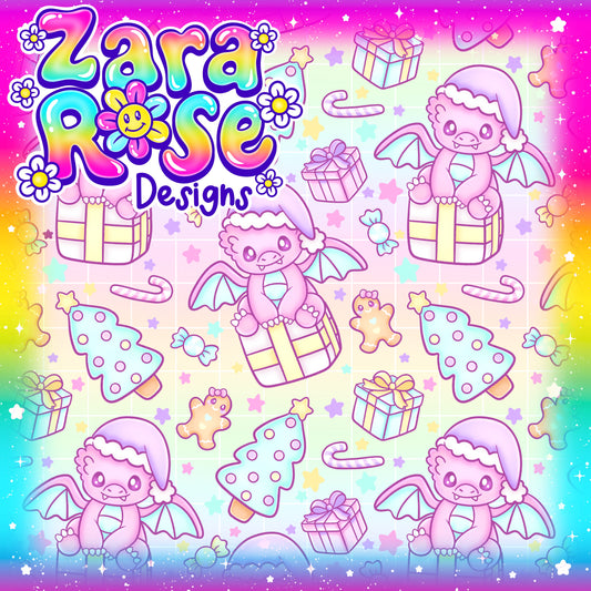 Rainbow Xmas Dragon