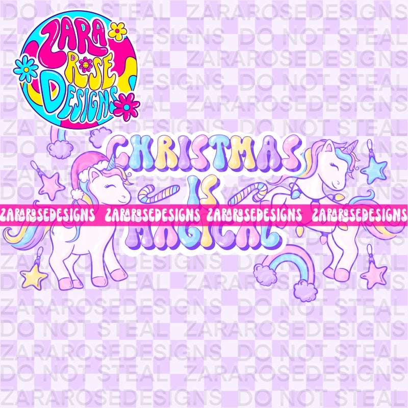 Pastel Christmas Unicorns