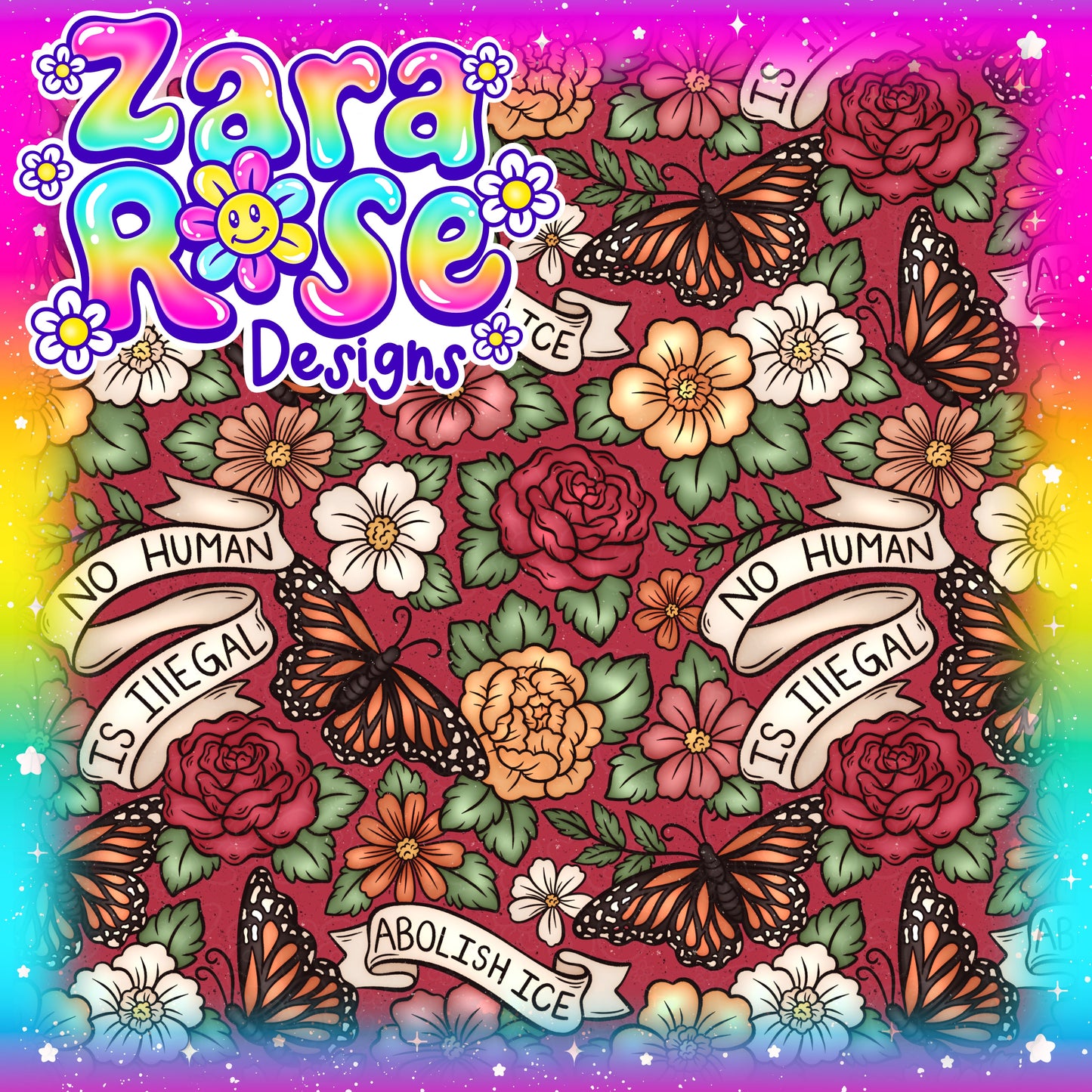 Immigration Floral Freebie